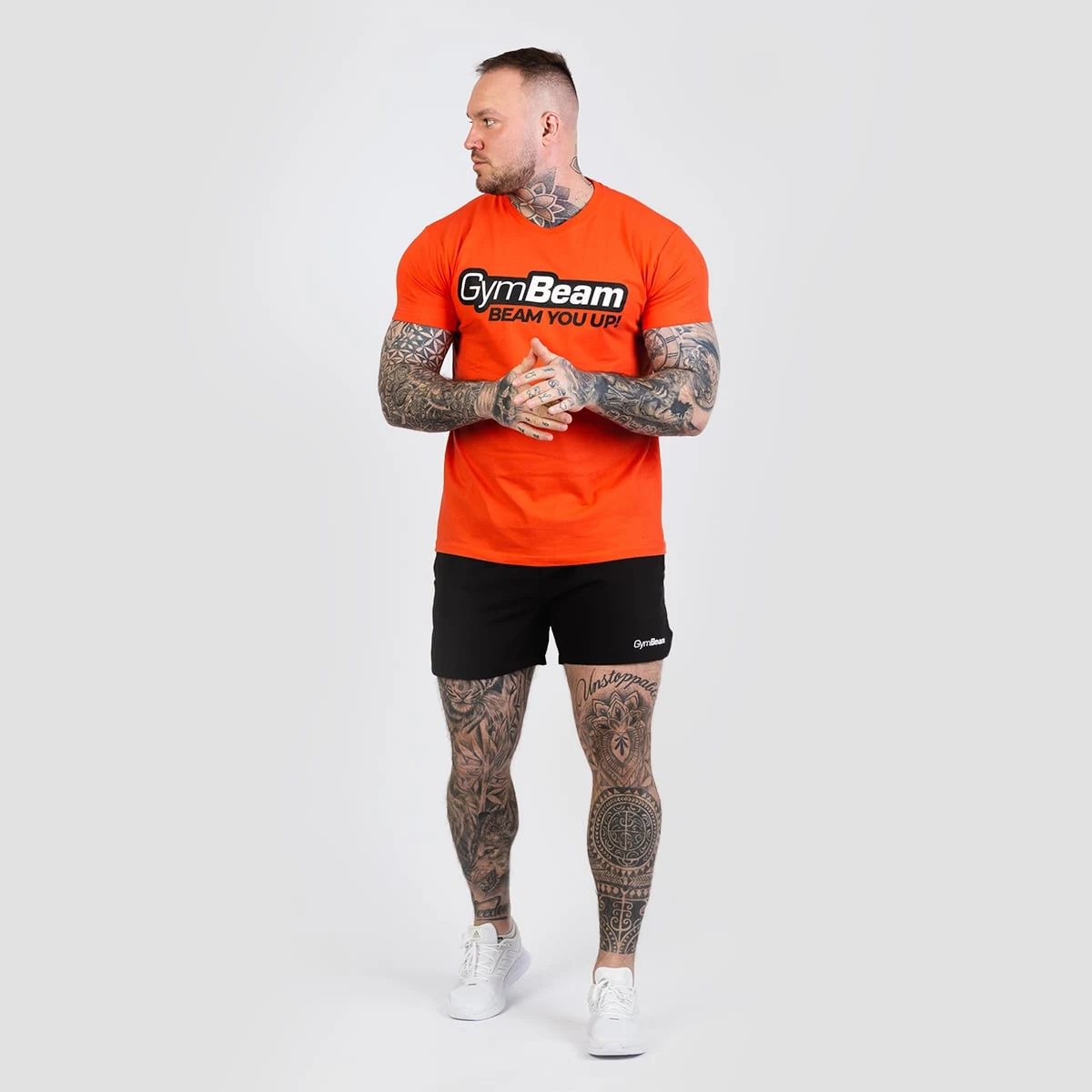 GymBeam Beam T-shirt Orange - Rozmiar: XXL | Waga: 0,21 g · záber 5