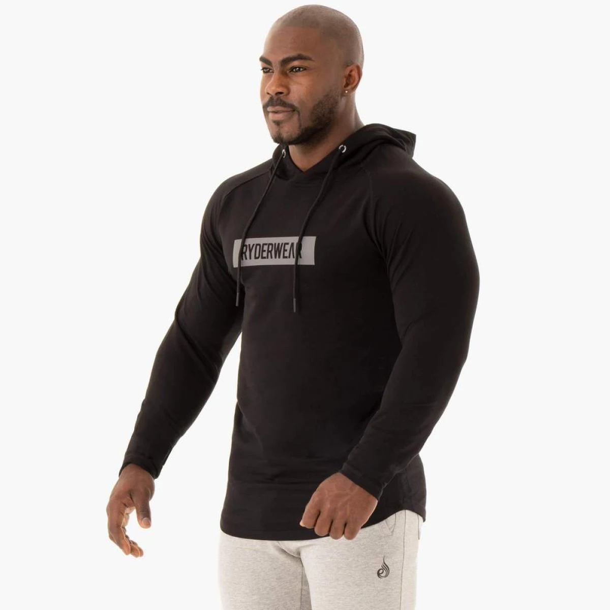 Ryderwear Męska Bluza Base Hoddie Czarna · záber 3