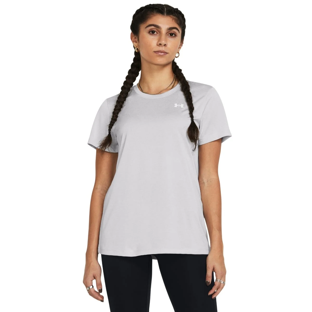 Under Armour Women‘s t-shirt Tech SSC- Twist Grey - Rozmiar: XS | Kolor: Szary | Waga: 0,099 g · záber 1