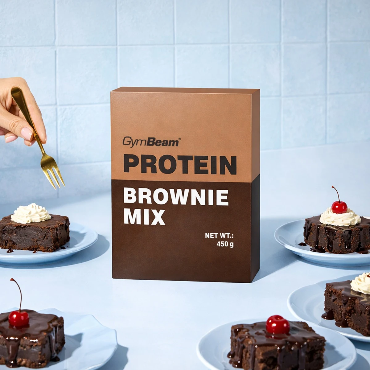 GymBeam Protein Brownie Mix · záber 2
