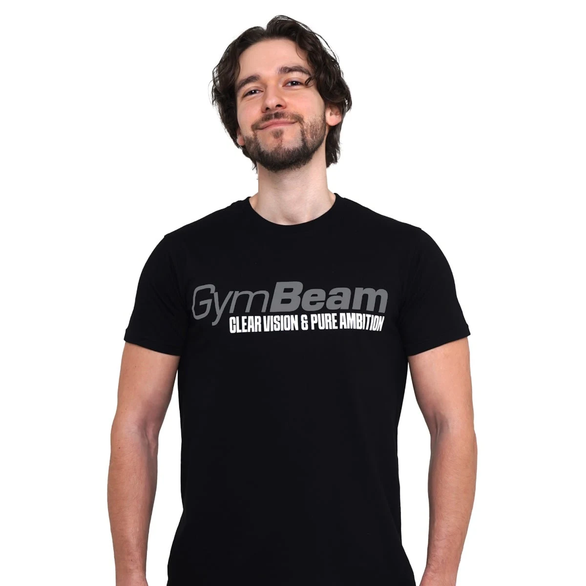 GymBeam Pure Ambition T-shirt Black - Rozmiar: M | Kolor: Czarny | Waga: 0,2 g · záber 5