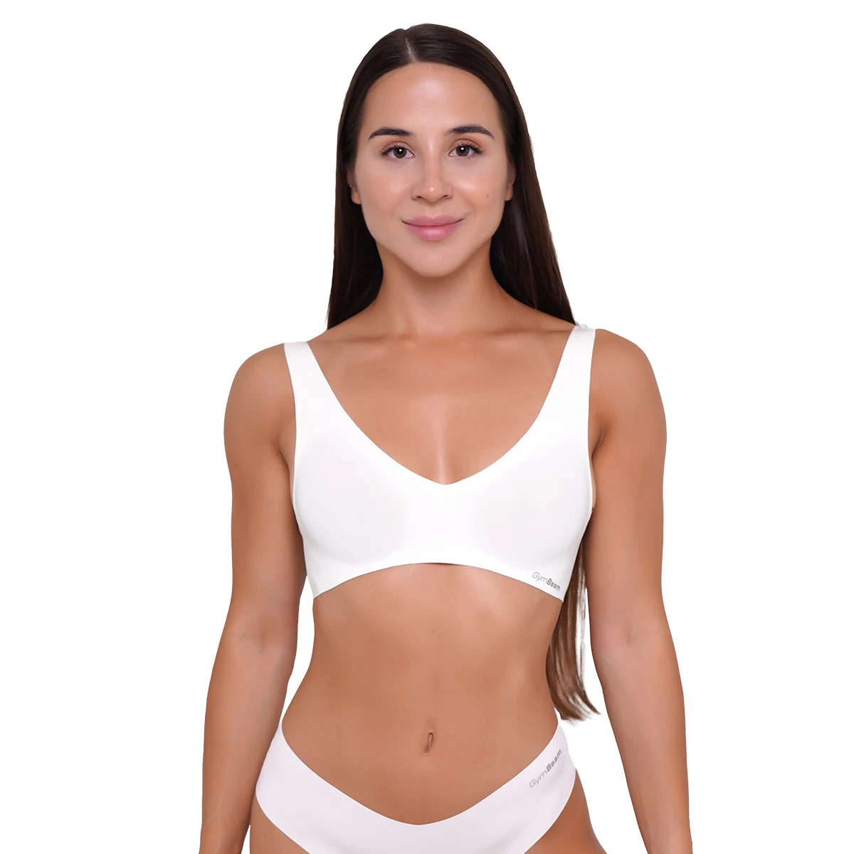 GymBeam Seamless Bra Chalk - Rozmiar: XL | Kolor: Biały | Waga: 0,068 g | Opakowanie: 58 · záber 5
