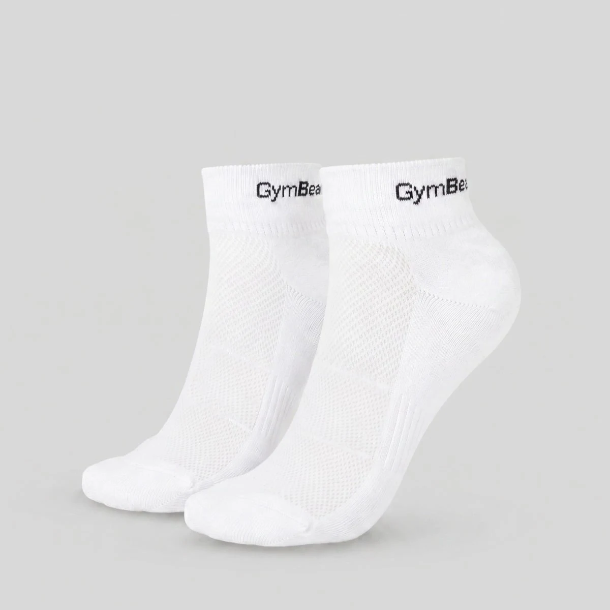 GymBeam Quarter Socks 3Pack White - Rozmiar: M | Kolor: Biały | Waga: 0,1 g | Opakowanie: 130 · záber 2