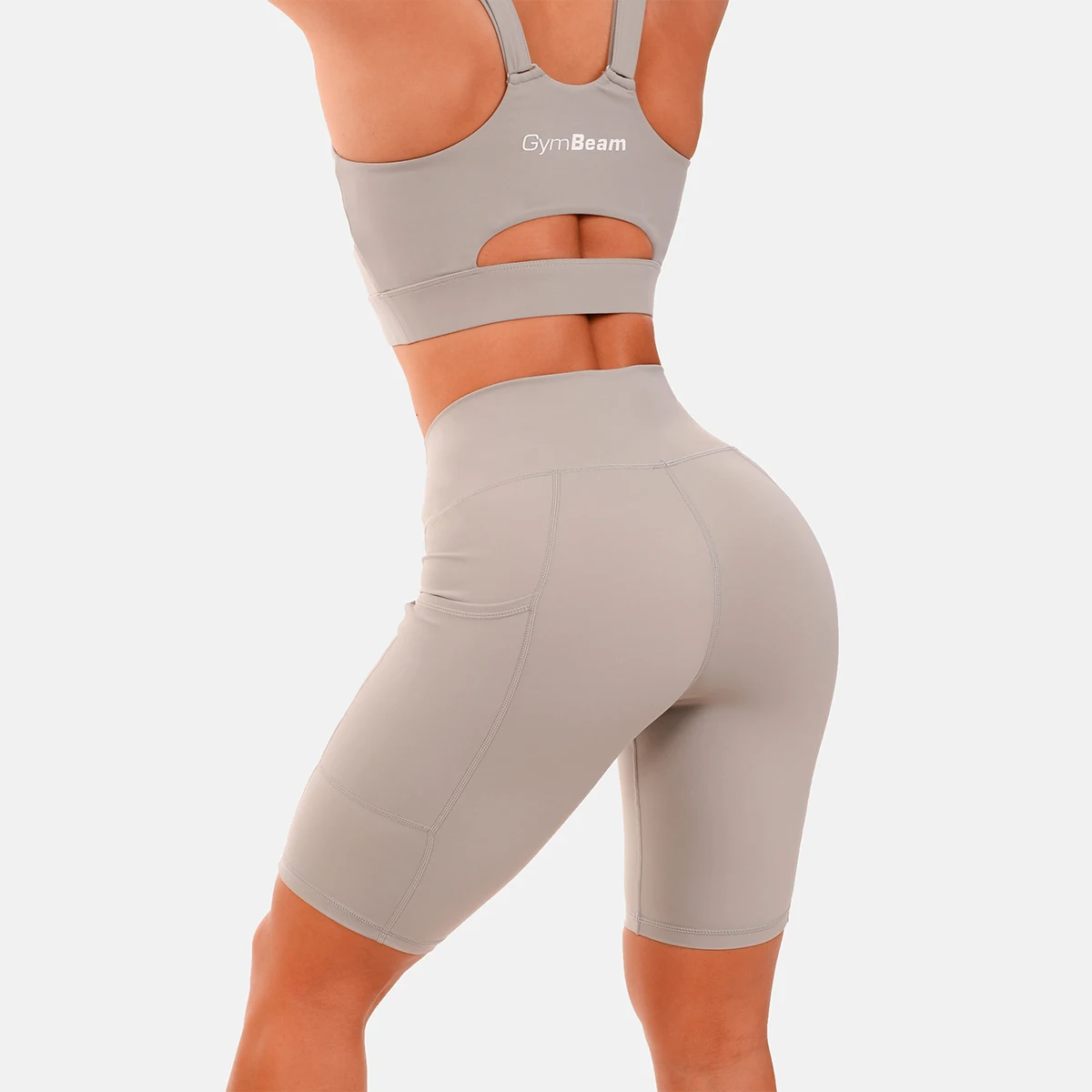 GymBeam Spodenki damskie Biker grey - Rozmiar: XXL | Kolor: Szary | Waga: 0,096 g | Opakowanie: 100 · záber 3