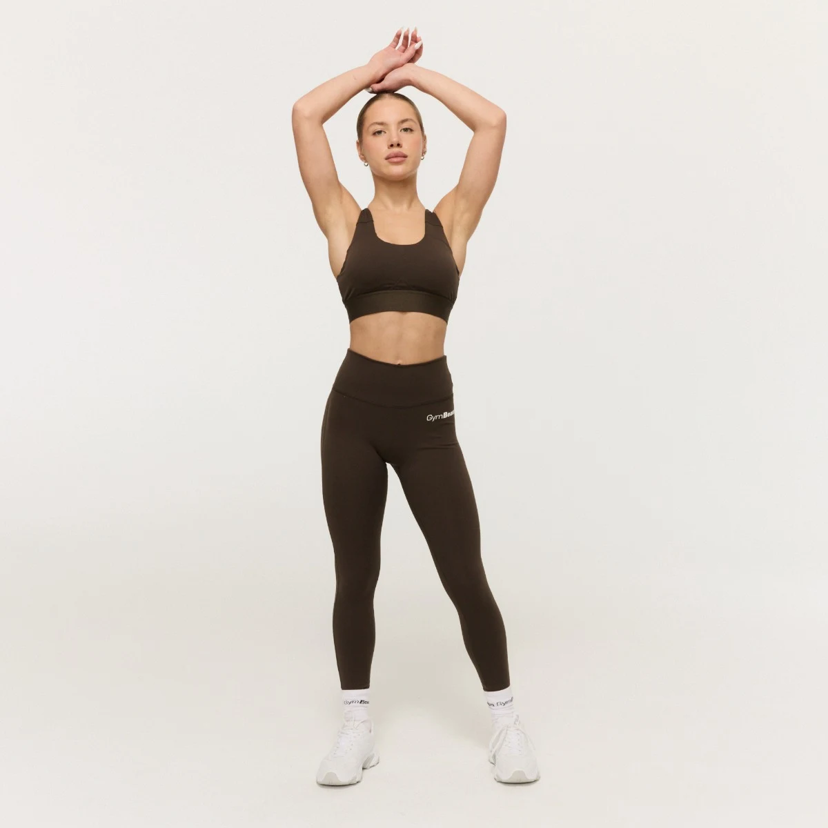GymBeam Limitless Sports Bra Espresso - Rozmiar: M | Kolor: Brązowy | Waga: 0,1162 g | Opakowanie: 98 · záber 5