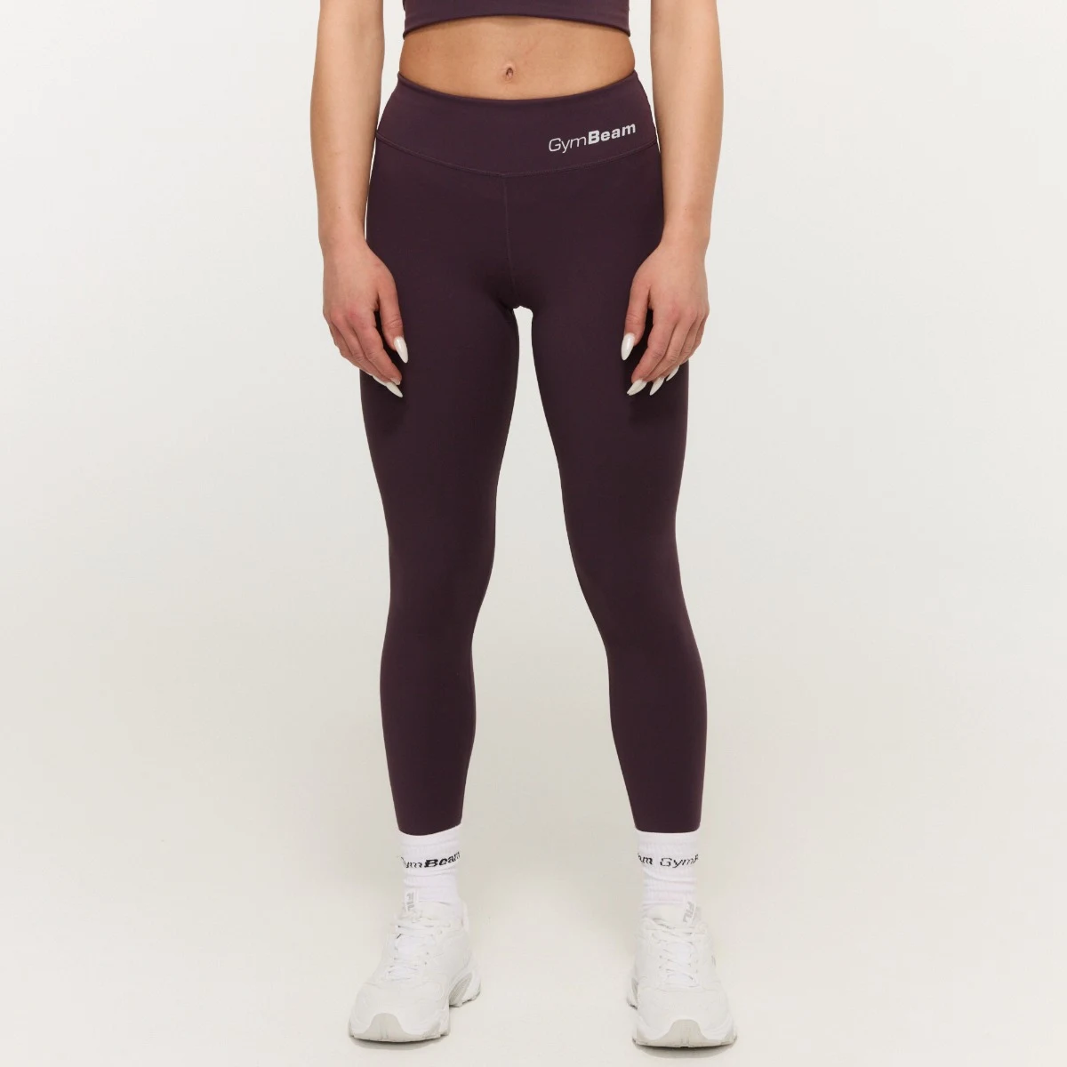 GymBeam Women‘s BEAT Leggings Berrywood - Rozmiar: XS | Kolor: Fioletowy | Waga: 0,11 g | Opakowanie: 35 · záber 3