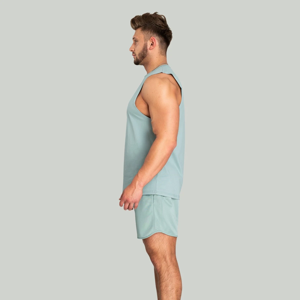 STRIX Essential Cut-off tank stone blue · záber 4