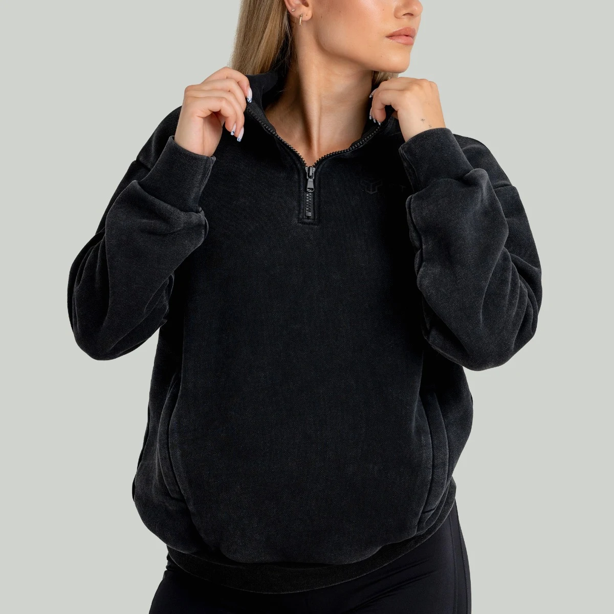 STRIX Women‘s Jumper Washed Black - Rozmiar: S | Kolor: Czarny | Waga: 0,76 g | Opakowanie: 32 · záber 2