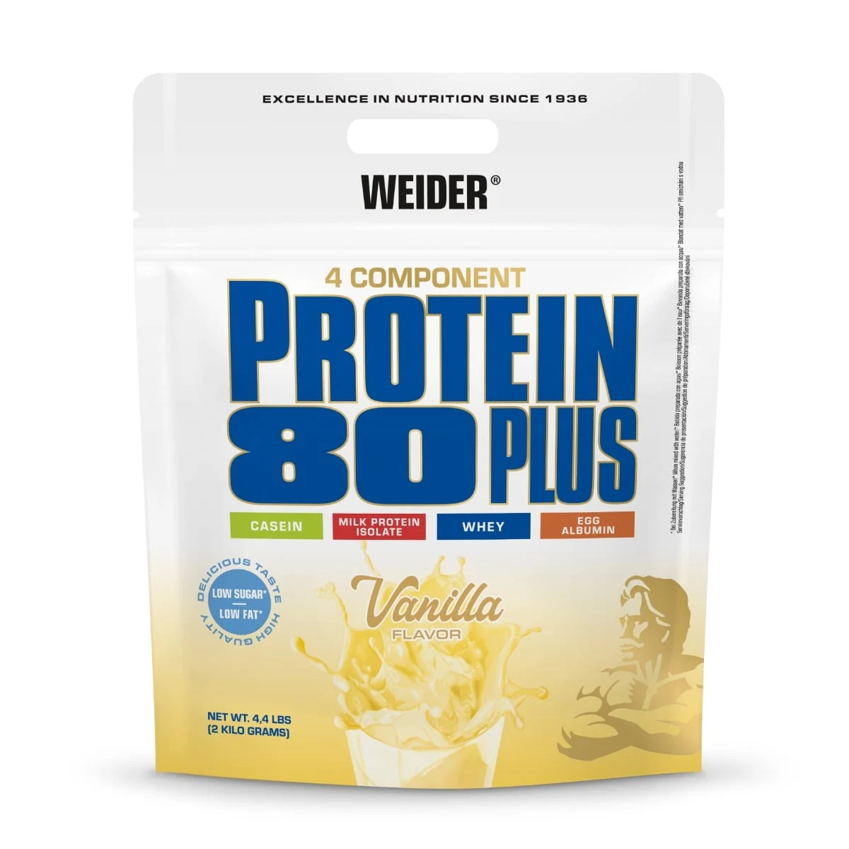 Weider Protein 80 Plus - Smak: Wanilia | Waga: 2 g | Opakowanie: 2000 g · záber 1