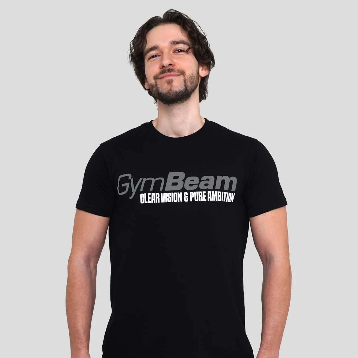 GymBeam Pure Ambition T-shirt Black - Rozmiar: M | Kolor: Czarny | Waga: 0,2 g · záber 1
