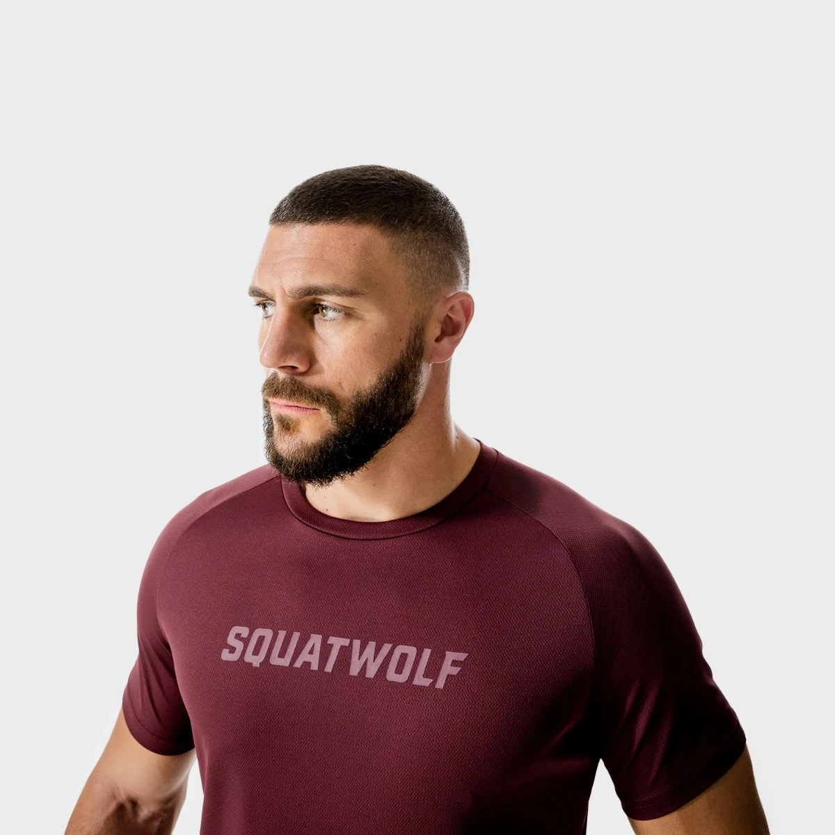 SQUATWOLF Men‘s T-shirt LAB360º Recycled Mesh Tee Tawny Port · záber 3
