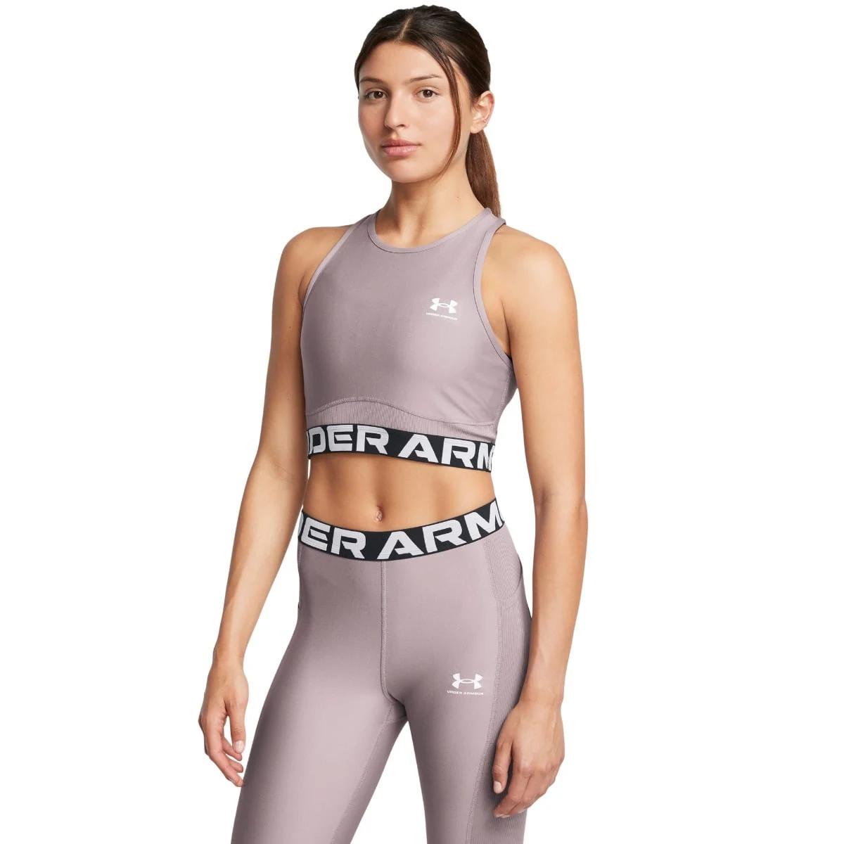 Under Armour Women‘s top HeatGear Rib Tank Grey · záber 1