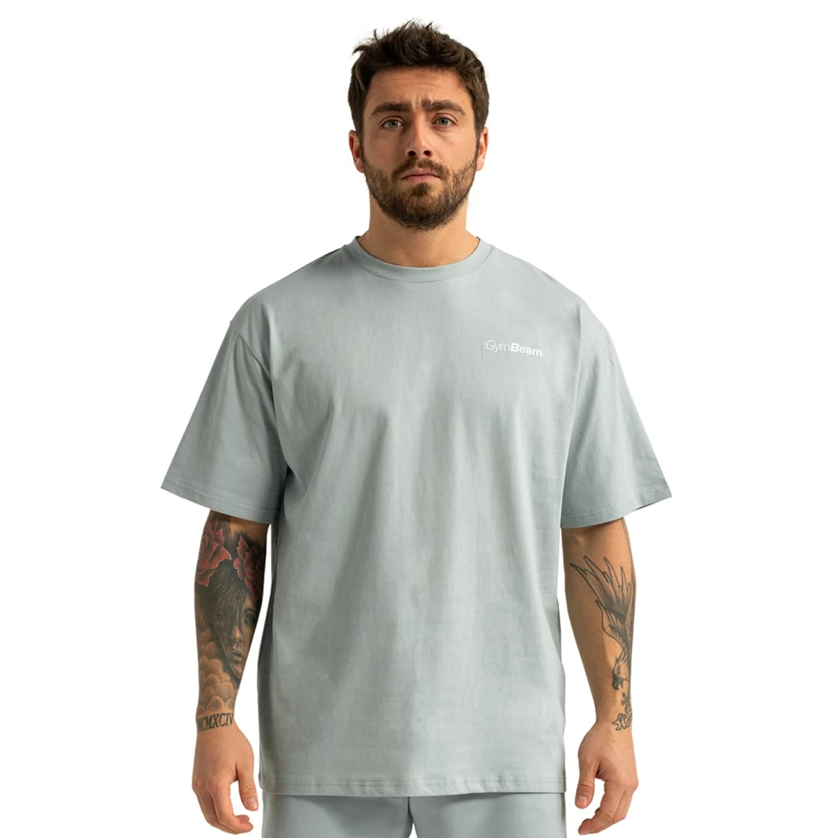 GymBeam Limitless Oversized T-shirt Eucalypt - Rozmiar: S | Vek: Dorośli | Waga: 0,21 g | Opakowanie: 90 · záber 5