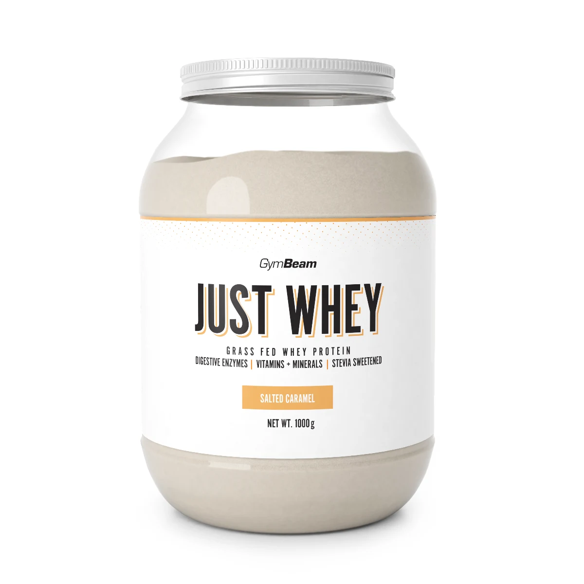 GymBeam Protein Just Whey - Smak: Słony karmel | Waga: 1 g | Opakowanie: 1000 g · záber 1