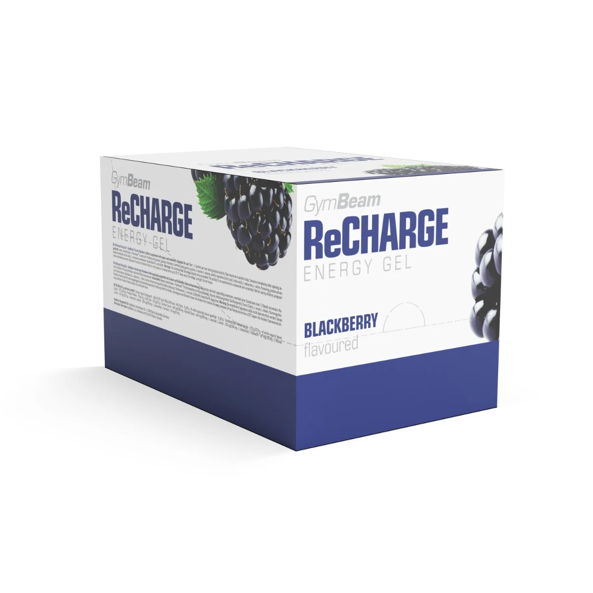GymBeam ReCharge Gel - Smak: Jeżyna | Waga: 1,2 g | Opakowanie: 16 x 75 g · záber 1