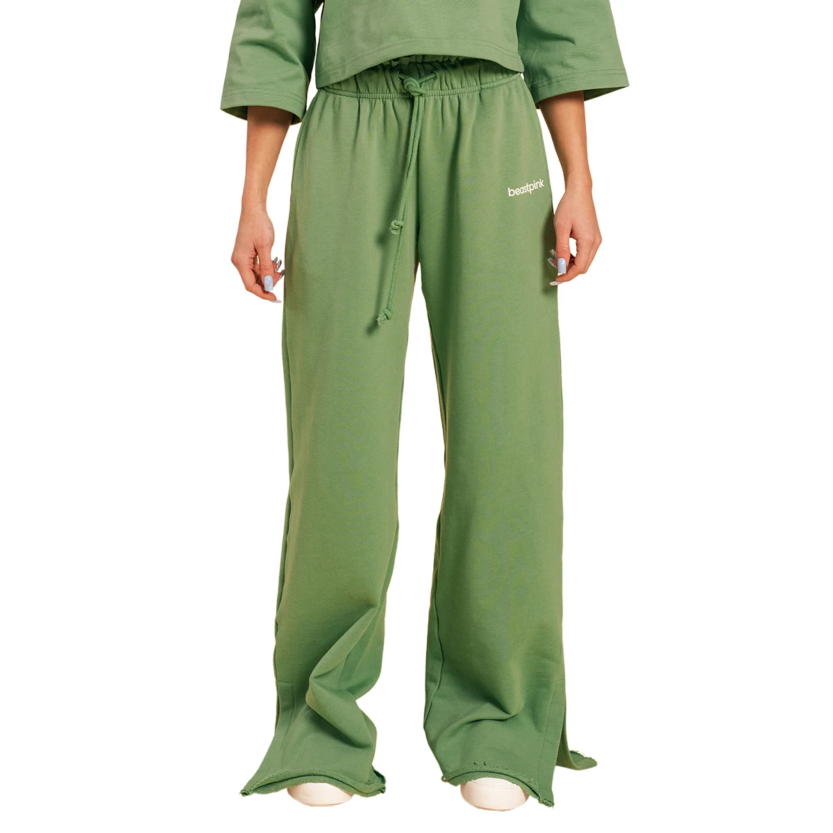 BeastPink Women‘s Serenity Joggers Olivine - Rozmiar: L | Kolor: Zielony | Waga: 0,72 g | Opakowanie: 34 · záber 5