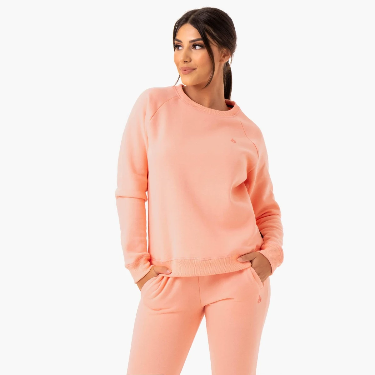 Ryderwear Sweter damski Adapt Boyfriend Sweater Peach - Rozmiar: L | Pohlavie: Damskie | Vek: Dorośli | Waga: 0,5 g | Opakowanie: 25 · záber 1