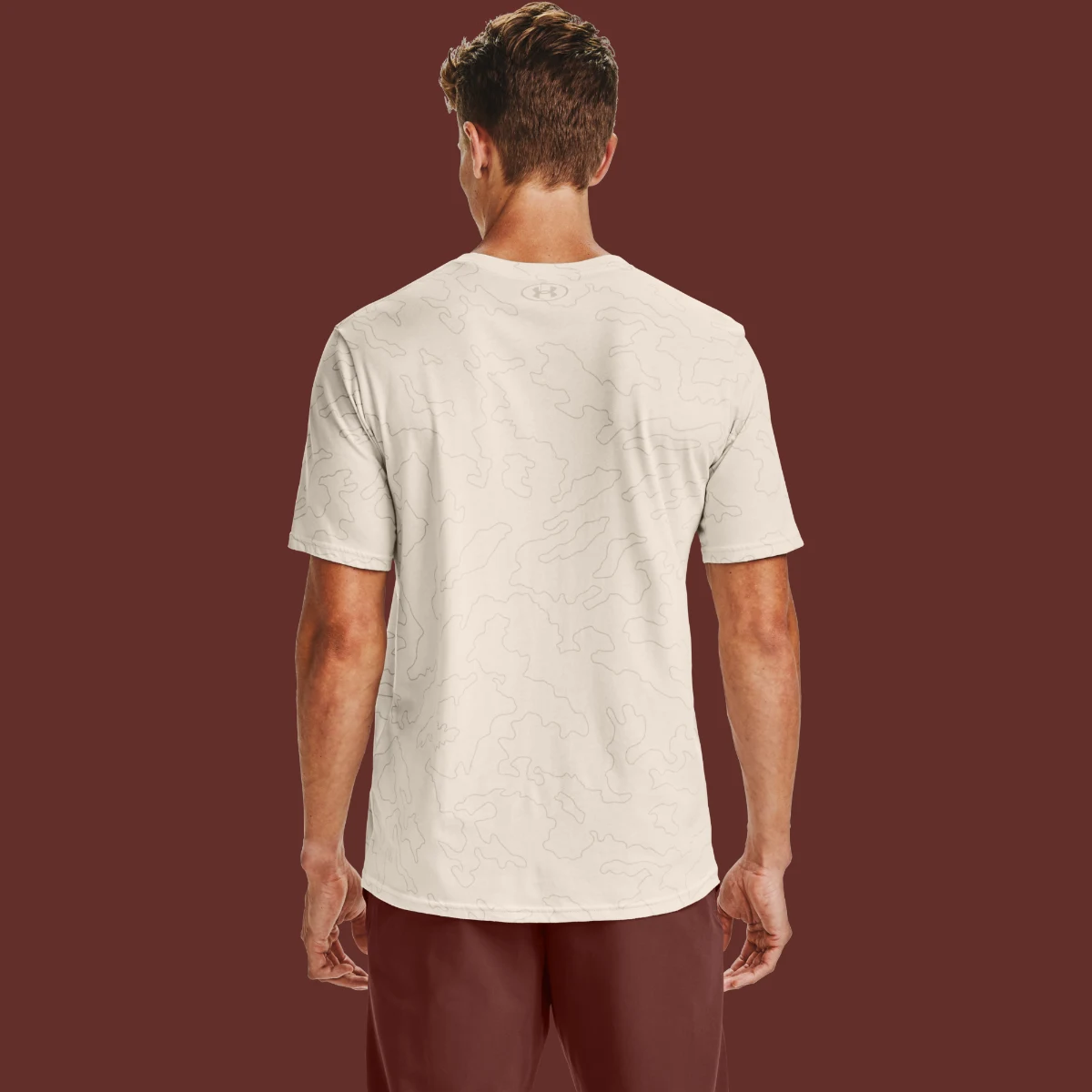 Under Armour Koszulka All Over Wordmark Brown · záber 2