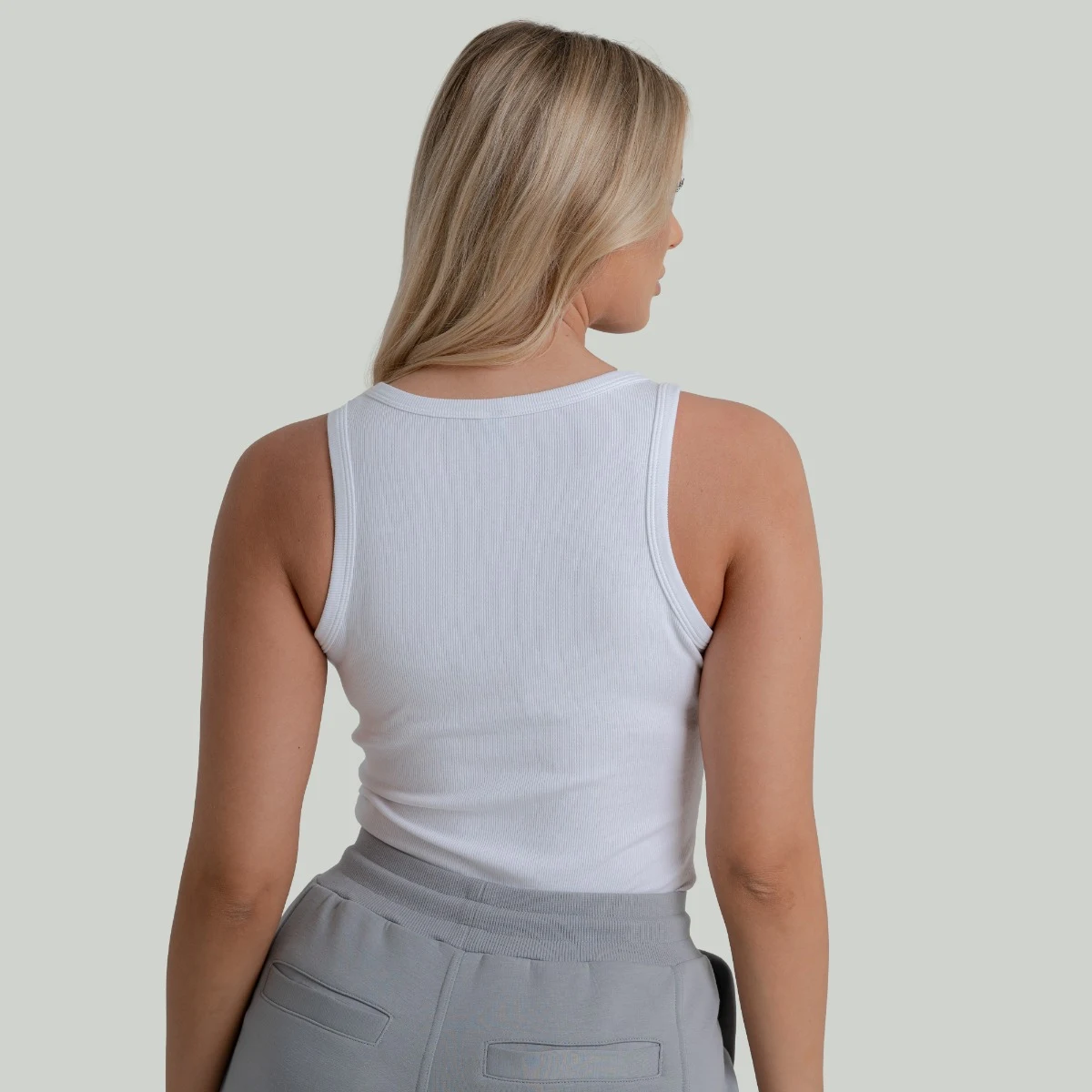 STRIX Women‘s Ribbed Tanktop White - Rozmiar: XS | Kolor: Biały | Waga: 0,0941 g | Opakowanie: 130 · záber 3