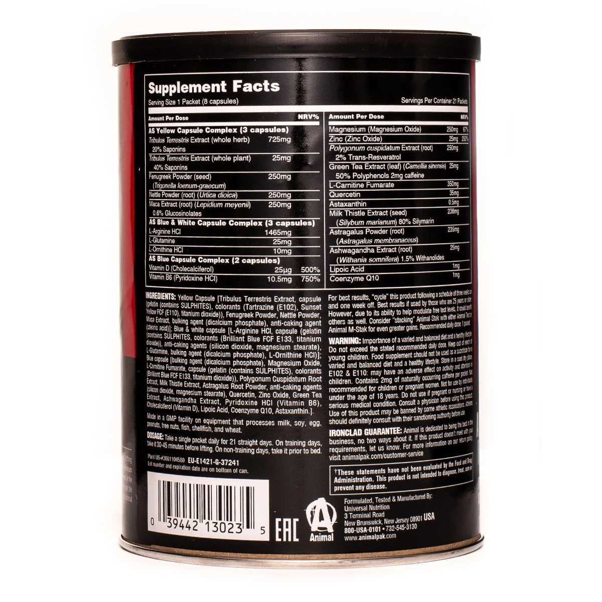 Universal Nutrition Animal Opakowanie 21 torebek · záber 2