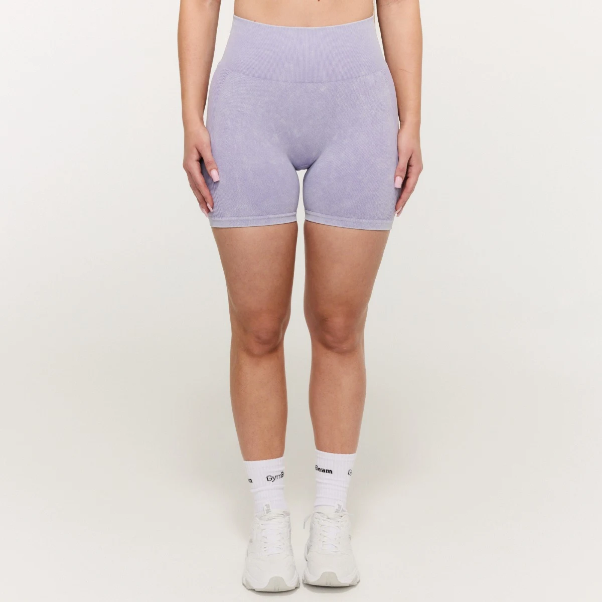 GymBeam Women‘s Lift Seamless Shorts Violet - Rozmiar: S | Kolor: Fioletowy | Waga: 0,11 g | Opakowanie: 80 · záber 2