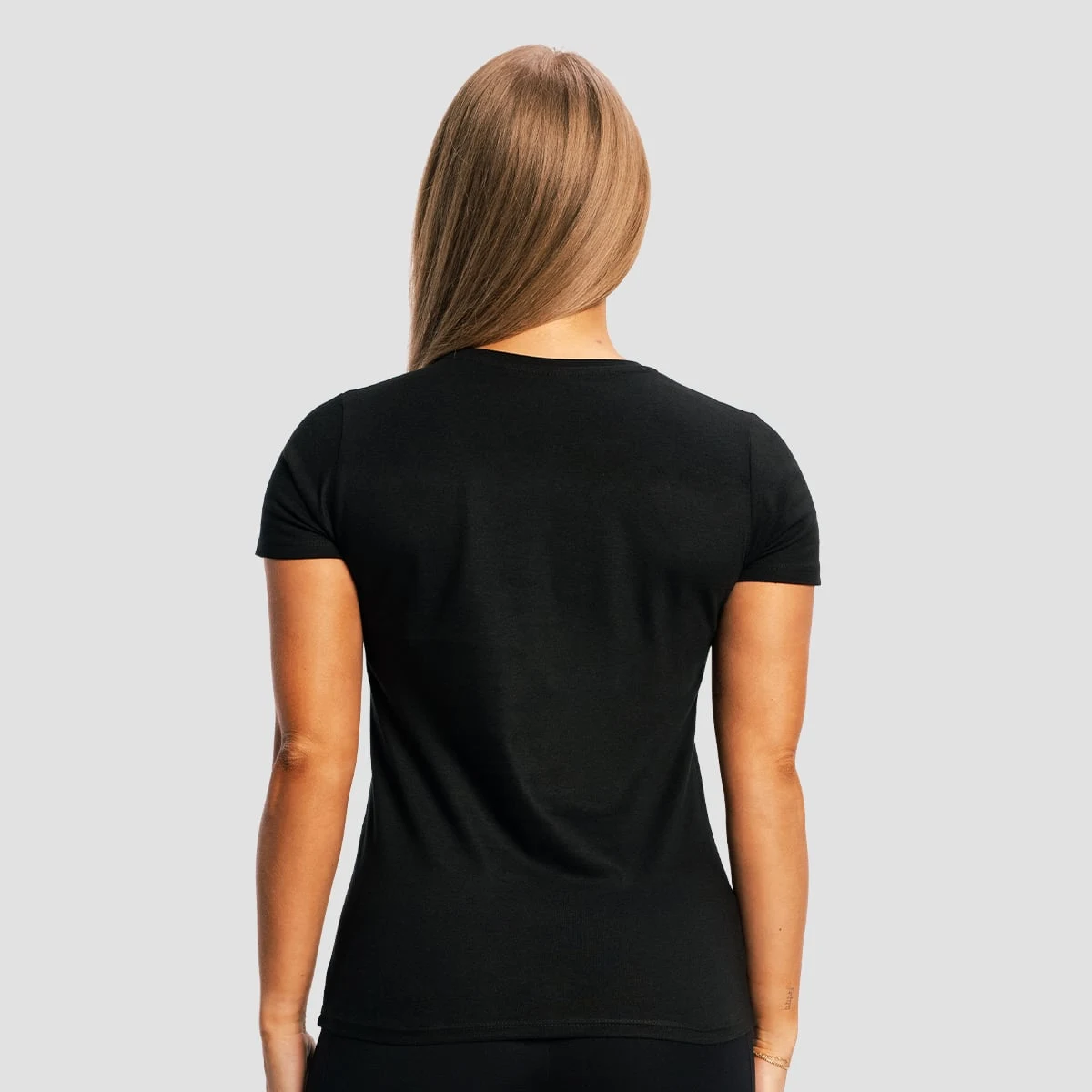 GymBeam Women‘s Fitness T-shirt Black - Rozmiar: XS | Kolor: Czarny | Waga: 0,1 g · záber 3