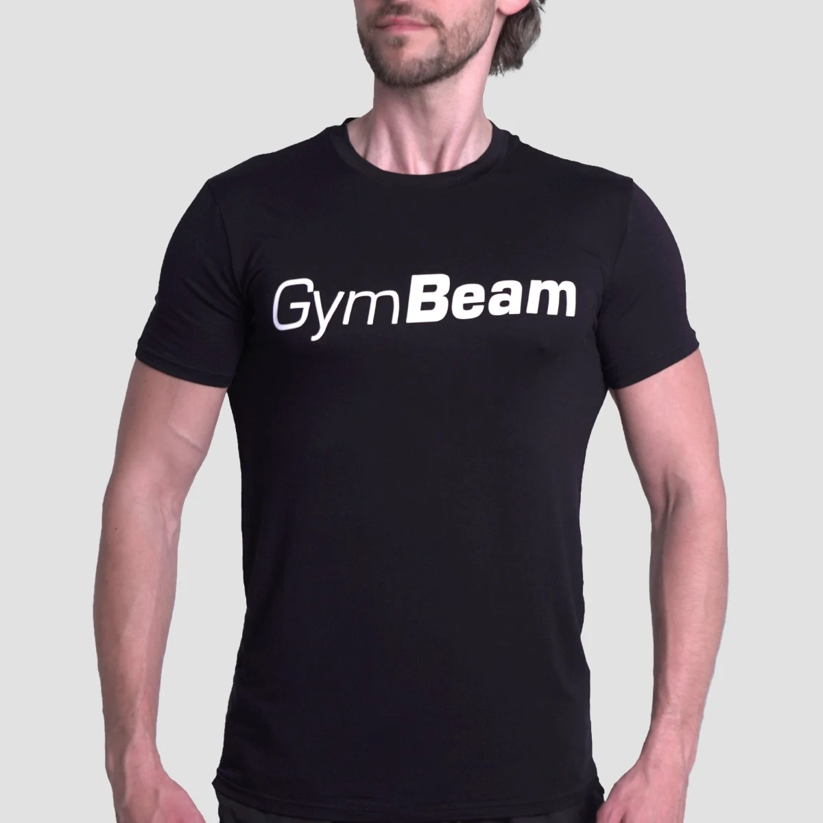 GymBeam T-Shirt Essence Black - Rozmiar: XL | Kolor: Czarny | Waga: 0,1852 g | Opakowanie: 80 · záber 2