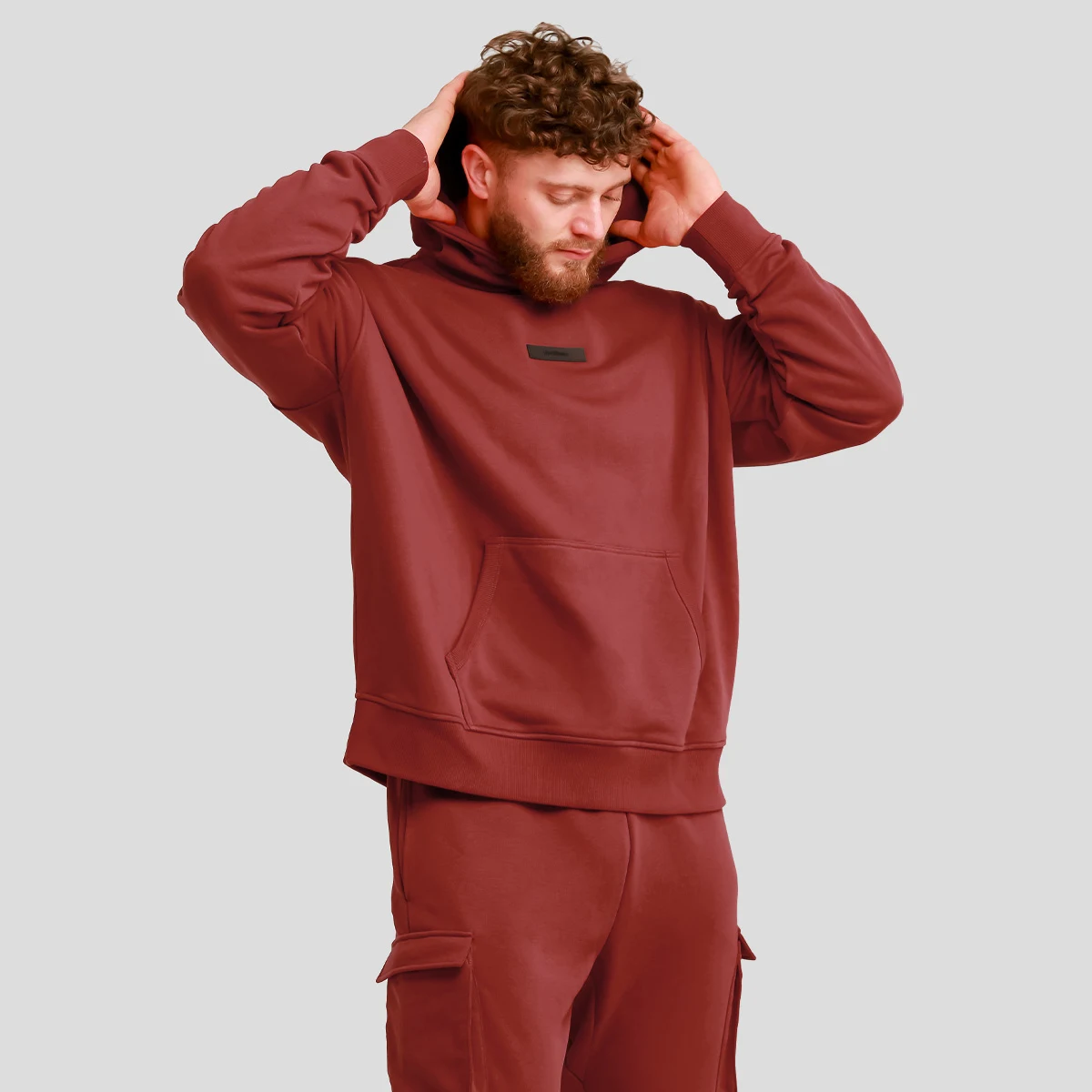 GymBeam Unstoppable Hoodie Red - Kolor: Czerwony | Waga: 0,9 g · záber 4