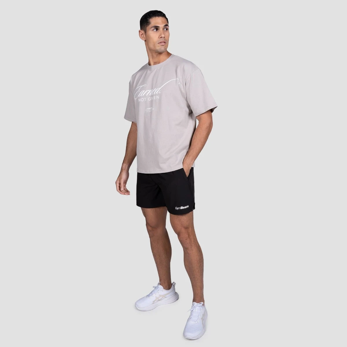 GymBeam Earned T-shirt Gray - Rozmiar: S | Kolor: Szary | Waga: 0,2343 g | Opakowanie: 37 · záber 4