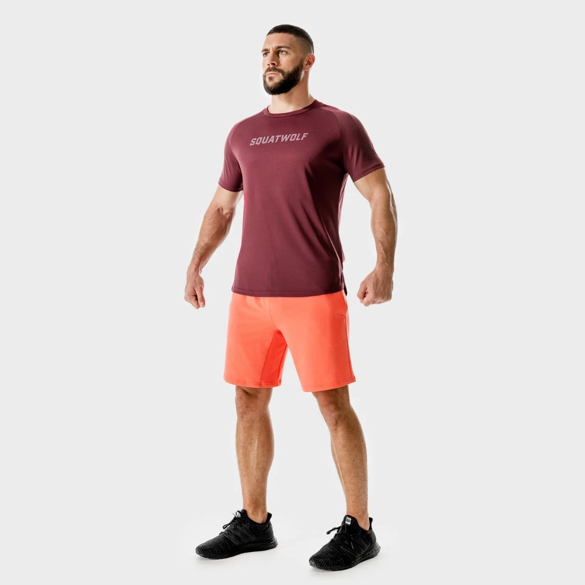 SQUATWOLF Men‘s T-shirt LAB360º Recycled Mesh Tee Tawny Port · záber 4