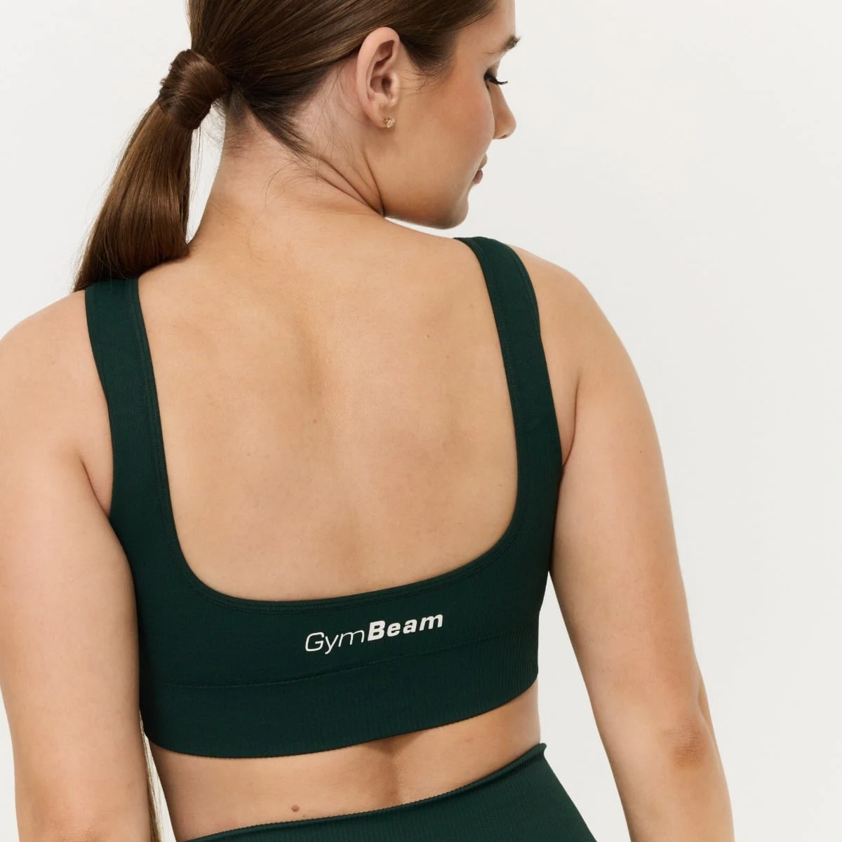 GymBeam Women‘s GymBabe Bralette Forest - Rozmiar: XS | Kolor: Zielony | Waga: 0,11 g | Opakowanie: 105 · záber 4