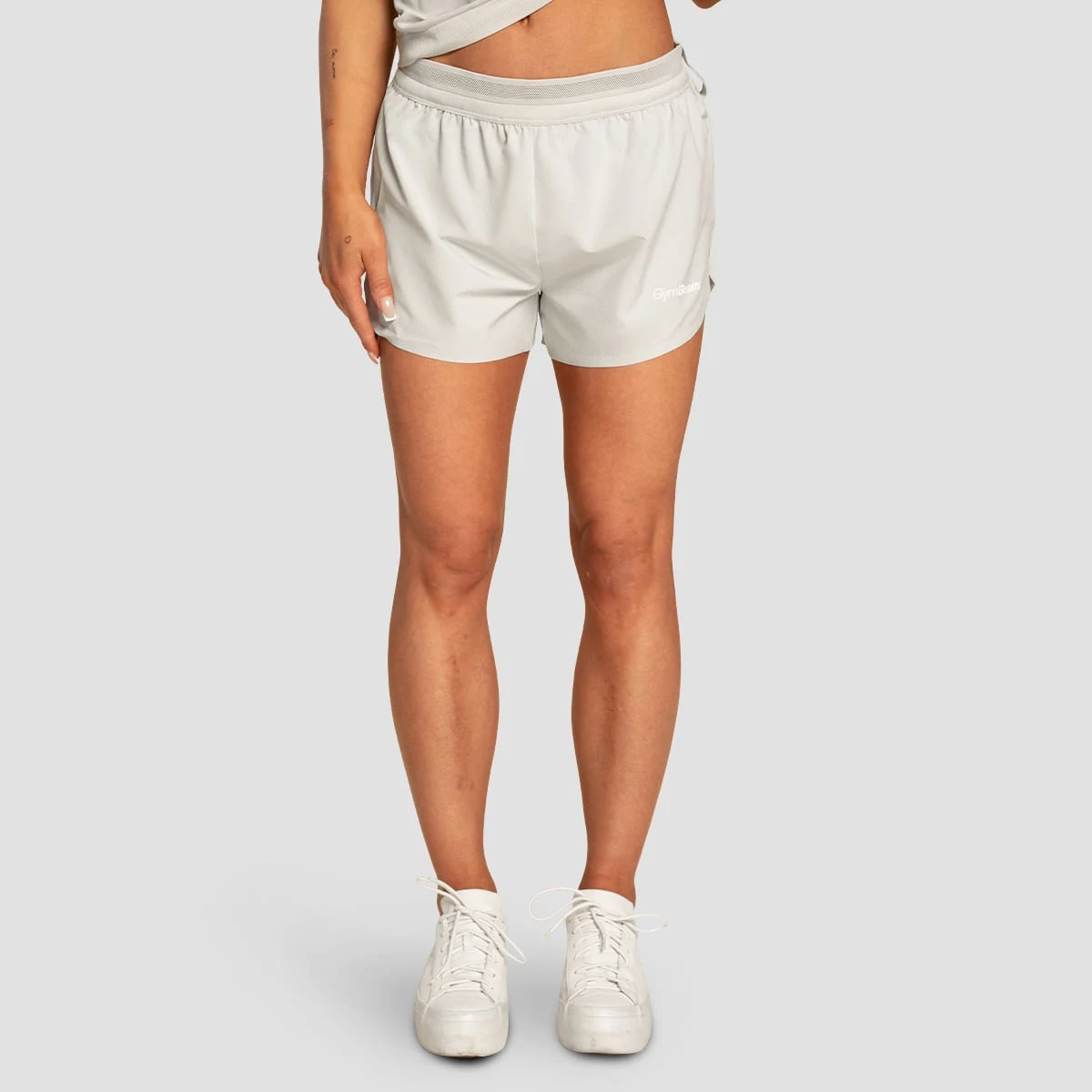 GymBeam Women‘s Pulse X Running shorts Gray - Rozmiar: XS | Kolor: Szary | Waga: 0,09 g | Opakowanie: 69 · záber 1