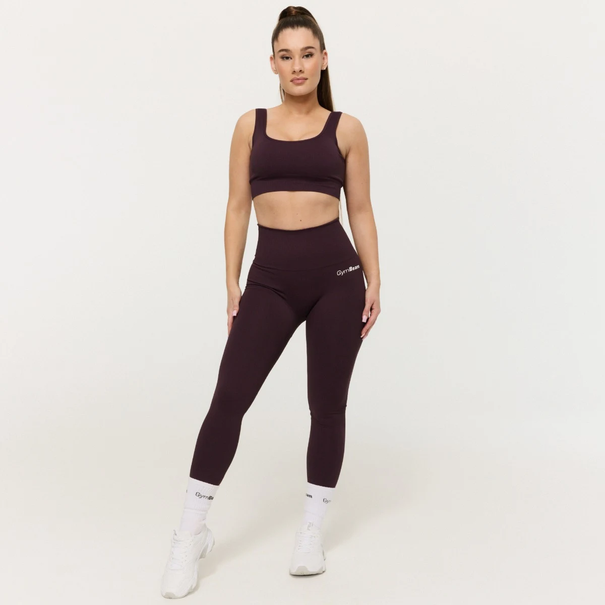 GymBeam Women‘s GymBabe Leggings Eclipse - Rozmiar: XS | Kolor: Fioletowy | Waga: 0,225 g | Opakowanie: 70 · záber 5