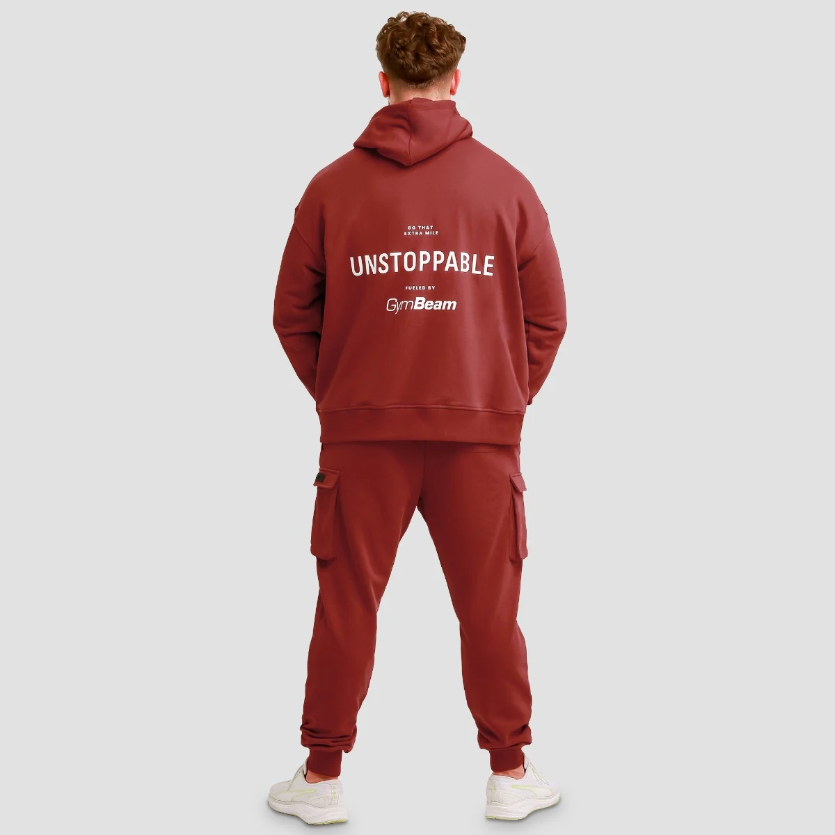 GymBeam Utility Joggers Red - Rozmiar: M | Kolor: Czerwony | Waga: 0,58 g · záber 5