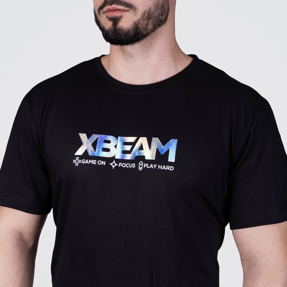 XBEAM Men‘s XP T-shirt Black - Rozmiar: L | Kolor: Czarny | Waga: 0,17 g | Opakowanie: 72 · záber 3