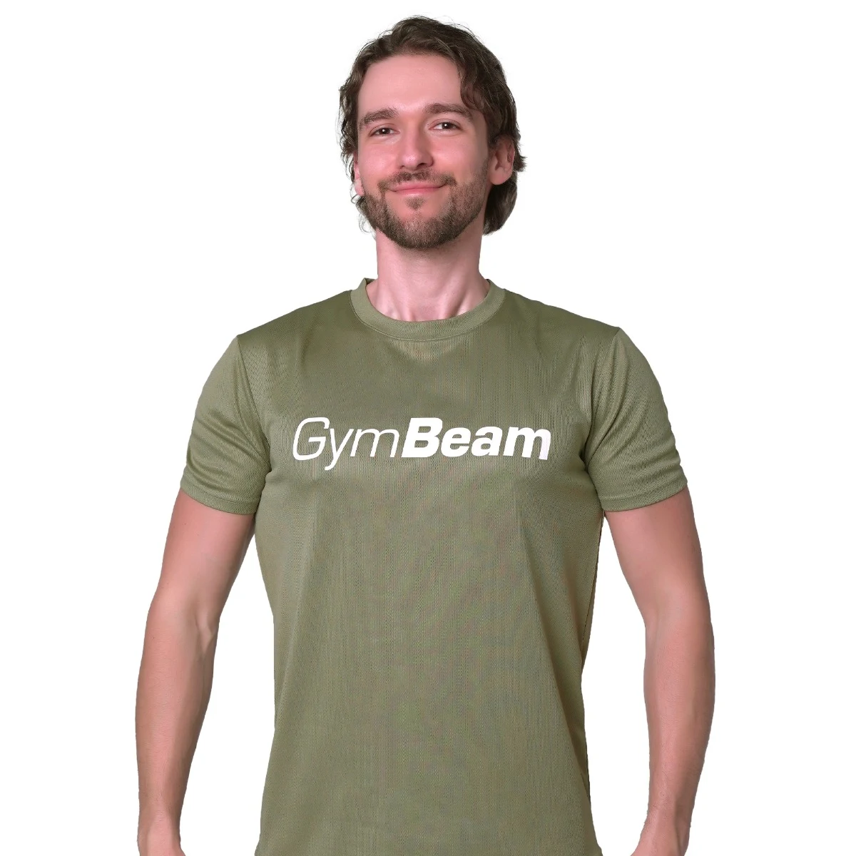 GymBeam Mesh T-Shirt Essence Green - Rozmiar: S | Kolor: Zielony | Waga: 0,1483 g | Opakowanie: 80 · záber 5