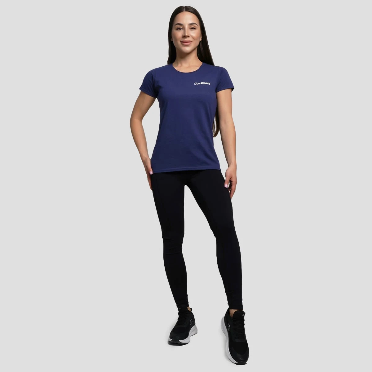GymBeam Women’s Basic T-Shirt Navy Blue - Rozmiar: XXL | Kolor: Niebieski | Waga: 0,141 g · záber 5