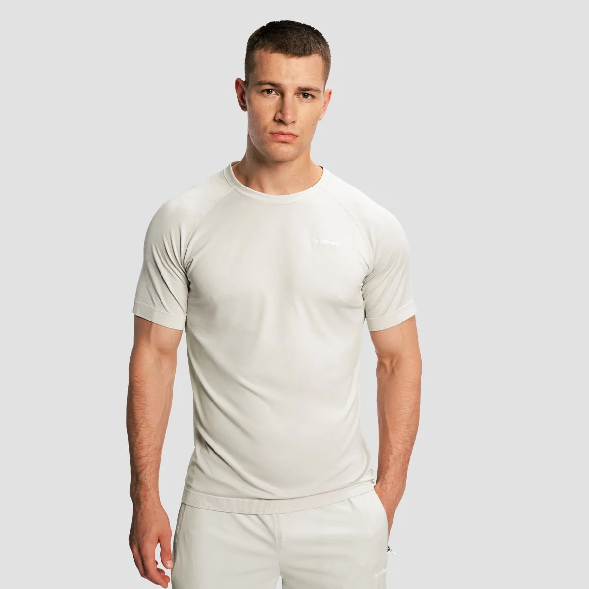 GymBeam Men‘s Pulse X Running T-shirt Gray - Rozmiar: XL | Kolor: Szary | Waga: 0,215 g | Opakowanie: 65 · záber 1