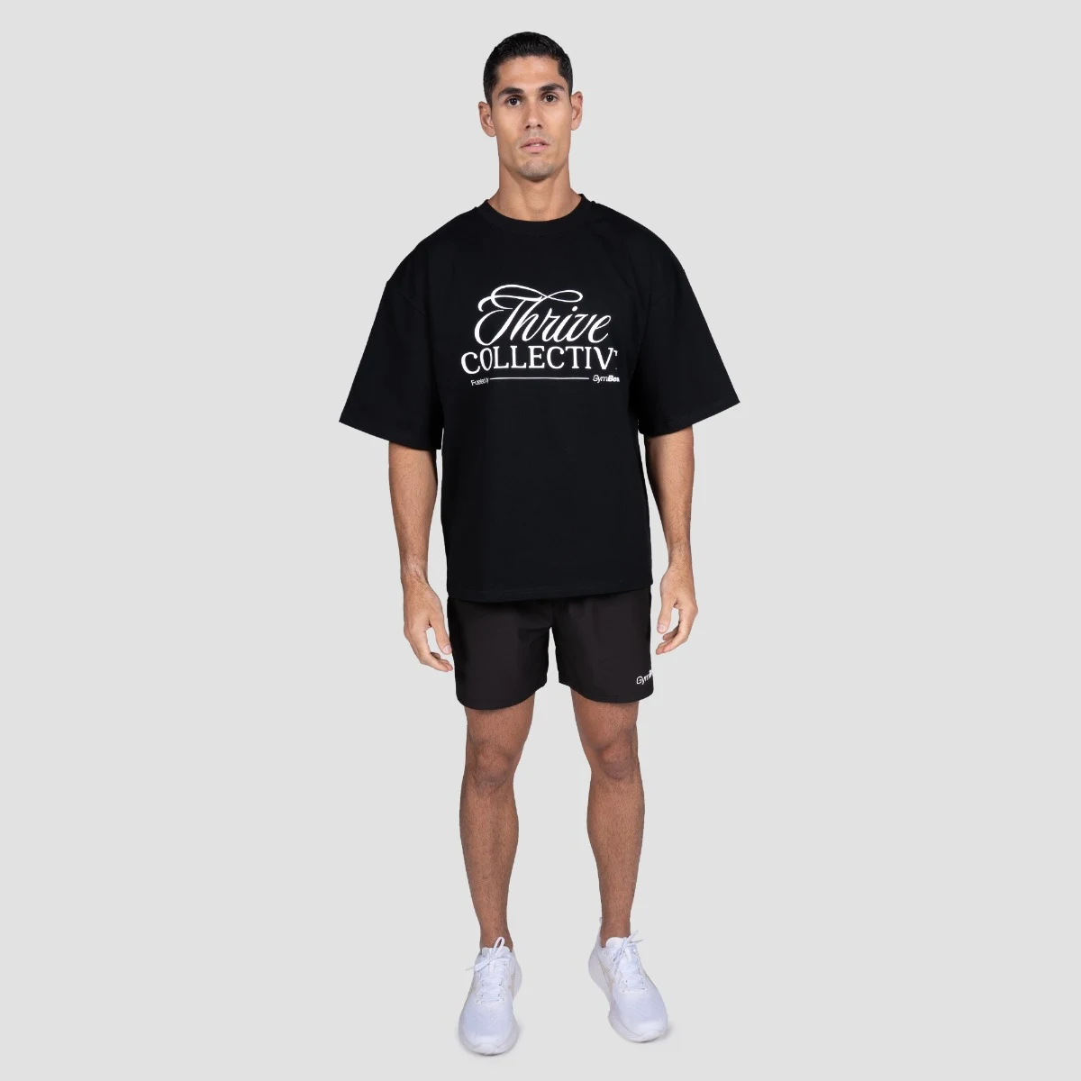 GymBeam Thrive T-shirt Black - Rozmiar: S | Kolor: Czarny | Waga: 0,3243 g | Opakowanie: 37 · záber 4