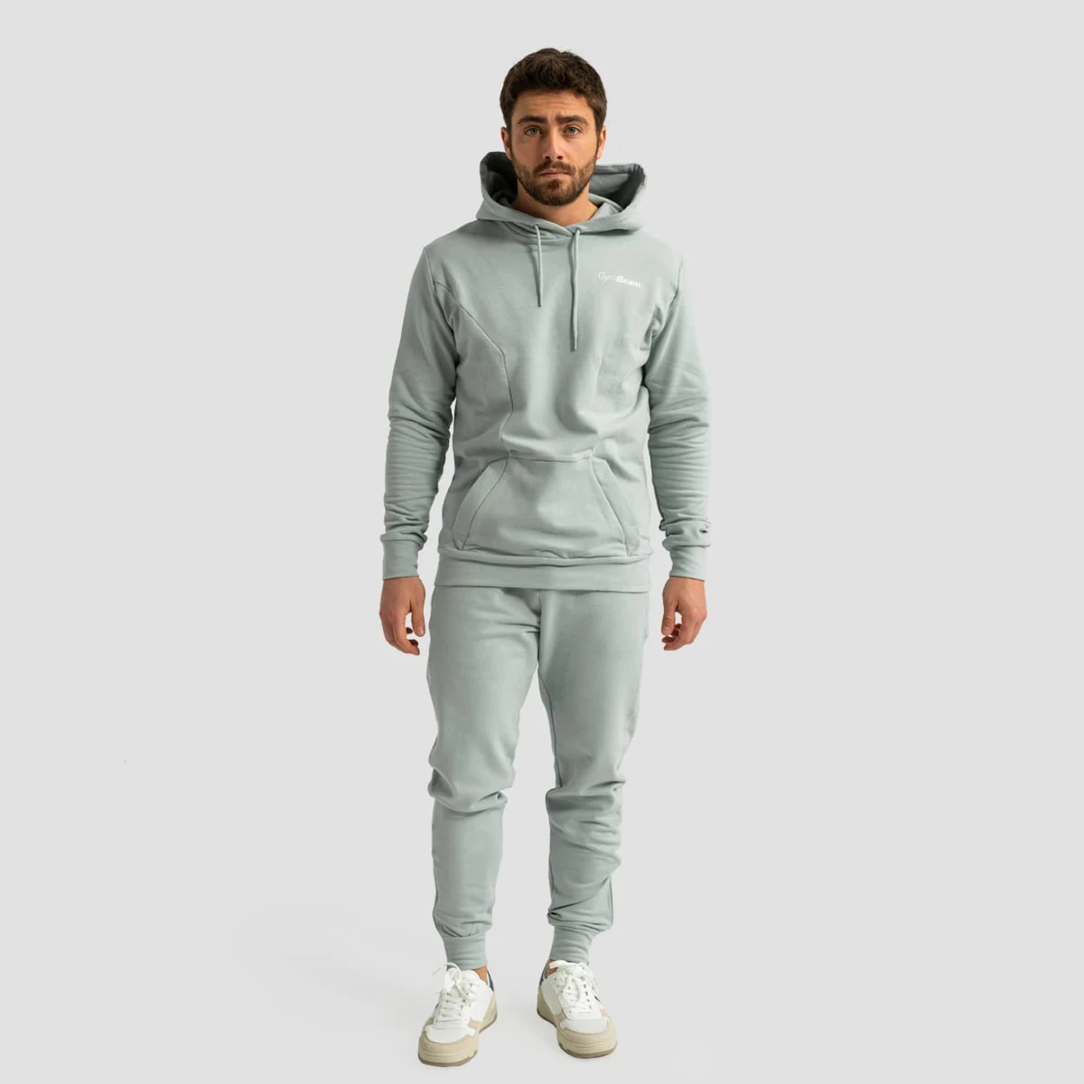 GymBeam Limitless Hoodie Eucalypt - Rozmiar: XXL | Kolor: zelená | Grupa wiekowa: Dorośli · záber 5