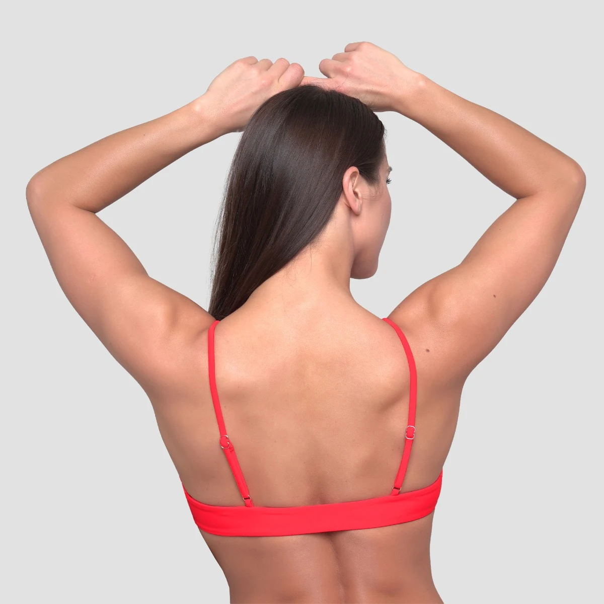 GymBeam Women‘s Bikini Top HAWAII Red - Rozmiar: S | Kolor: Czerwony | Waga: 0,059 g · záber 5