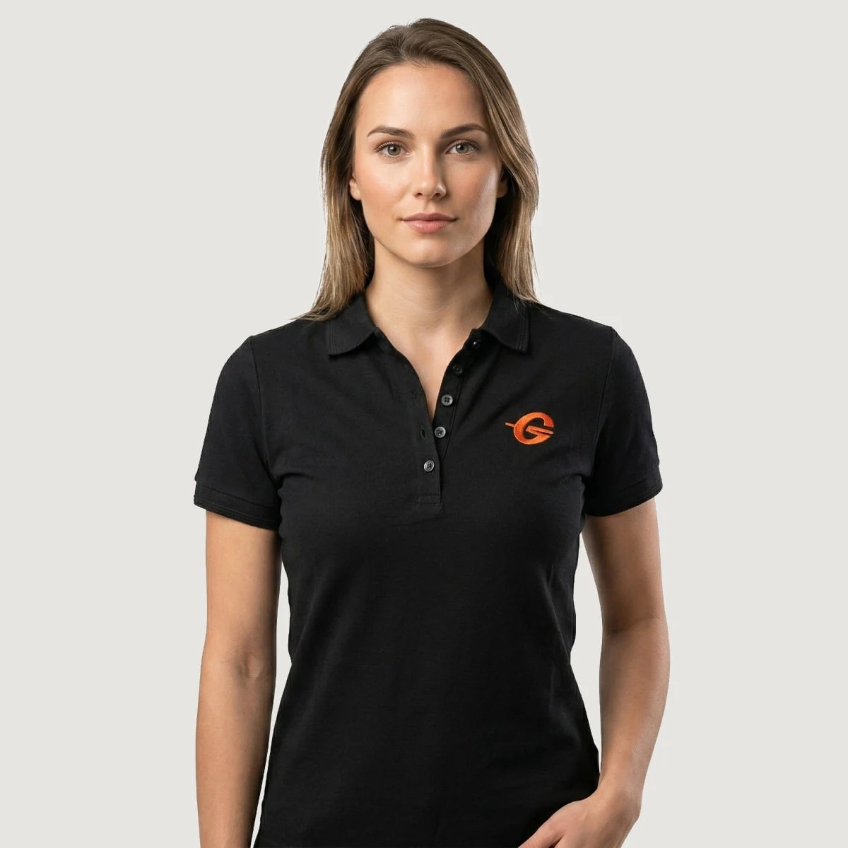 GymBeam Women‘s Polo Shirt Black - Rozmiar: XS | Kolor: Czarny | Waga: 1 g · záber 1