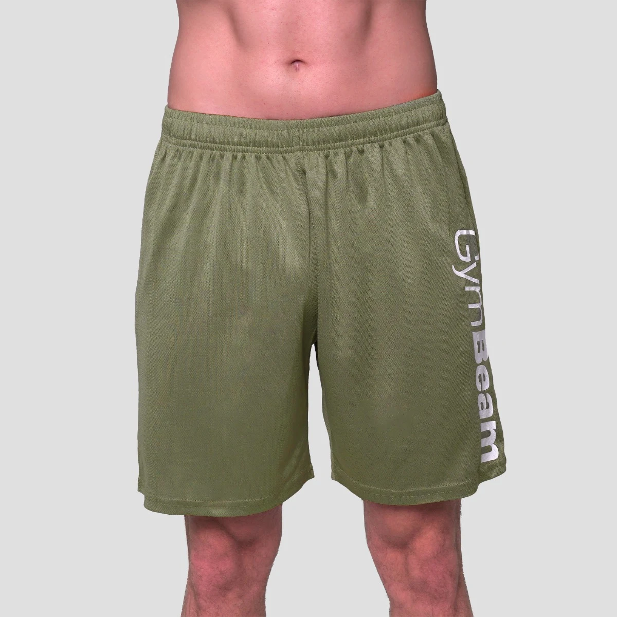 GymBeam Mesh Shorts Essence Green - Rozmiar: XXL | Kolor: Zielony | Waga: 0,215 g | Opakowanie: 75 · záber 2