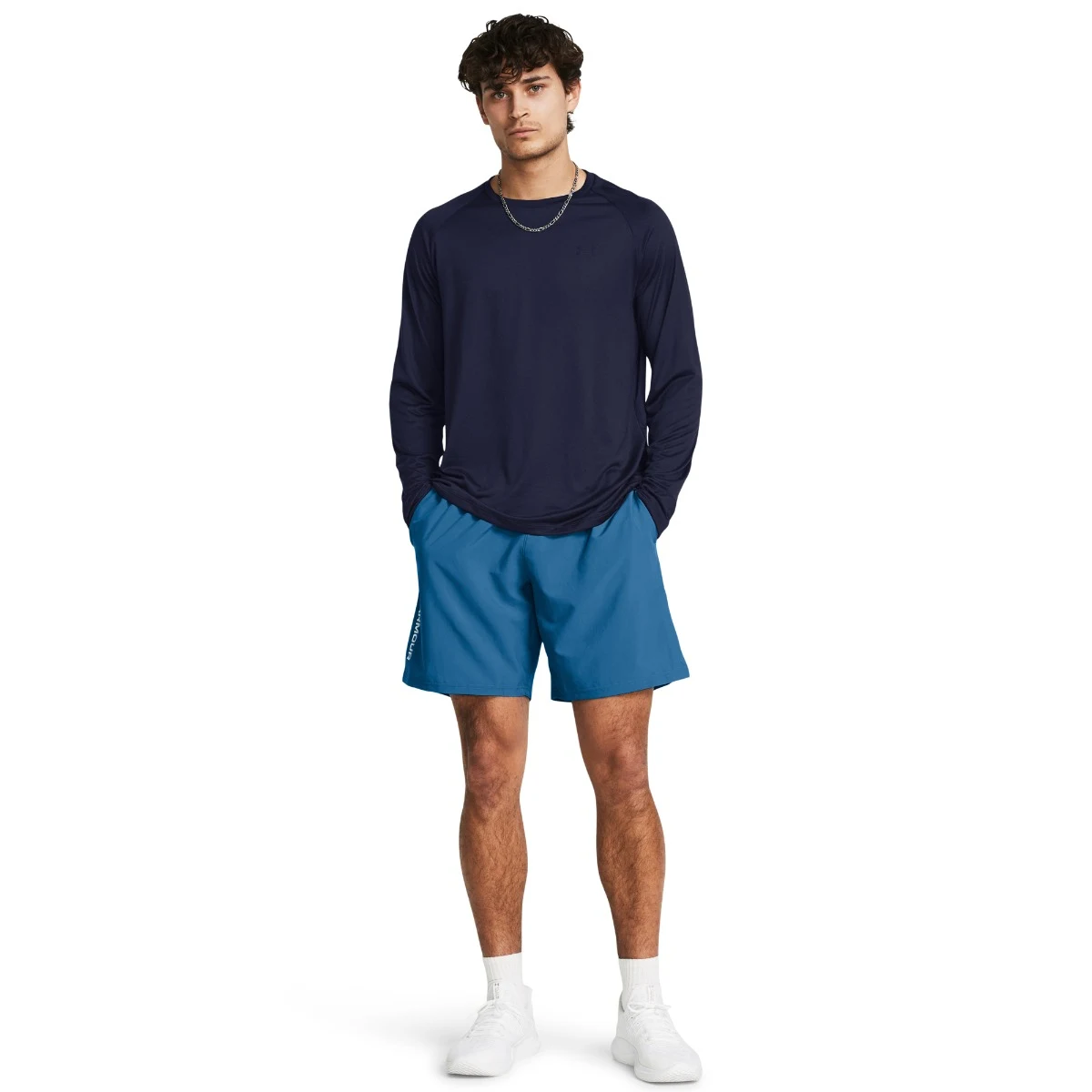 Under Armour Men‘s shorts Woven Wdmk Shorts Blue · záber 4