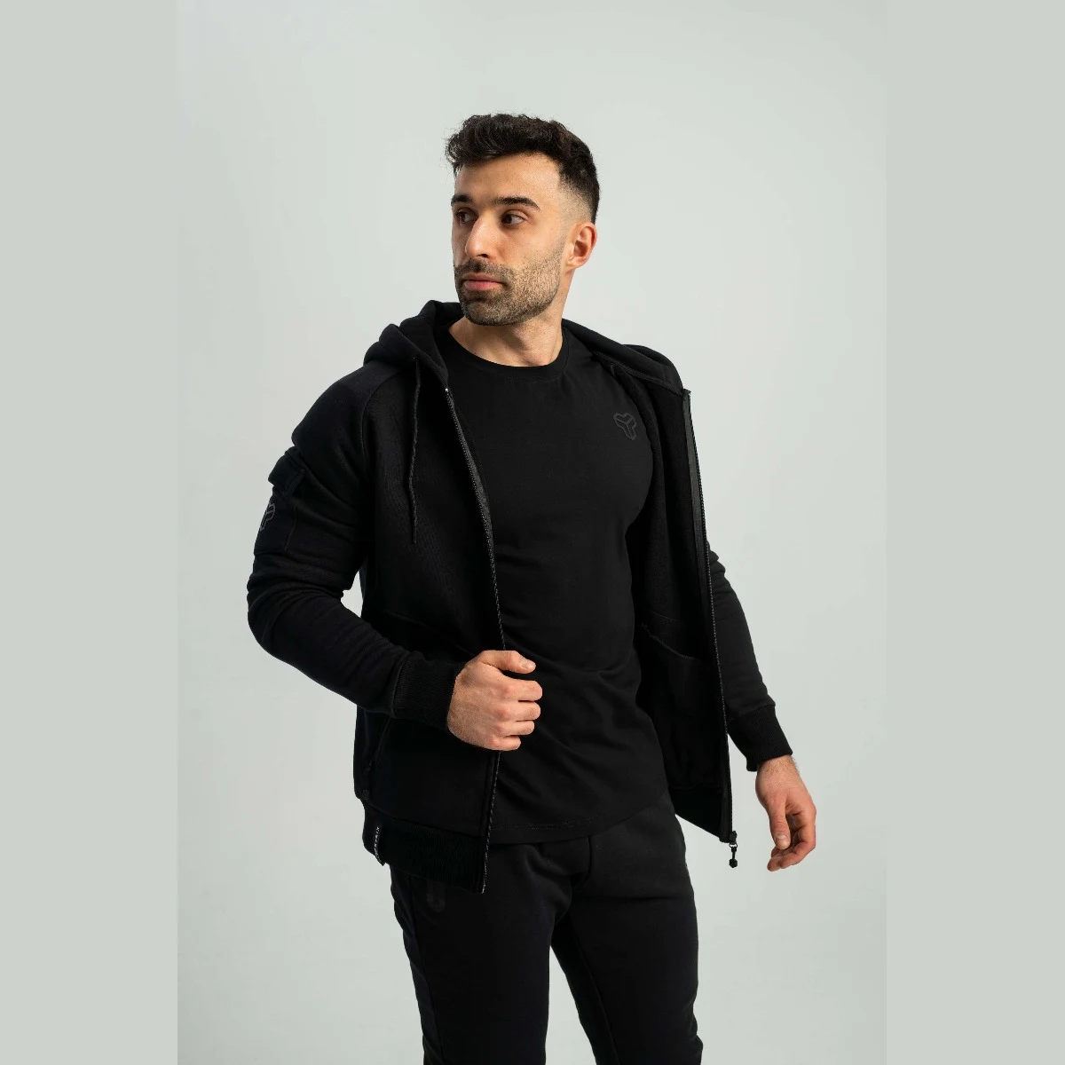 STRIX Rozpinana bluza z kapturem Nova Black - Rozmiar: S | Kolor: Czarny | Waga: 0,68 g | Opakowanie: 26 · záber 4