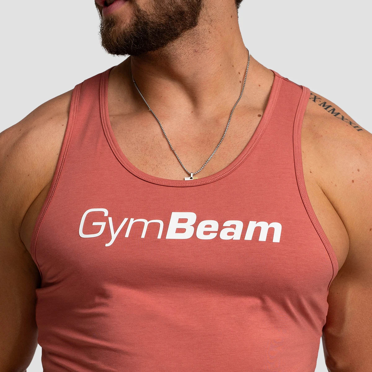 GymBeam Limitless Tank Top Cinnamon - Rozmiar: XXL | Kolor: Pomarańczowy | Waga: 0,153 g · záber 2