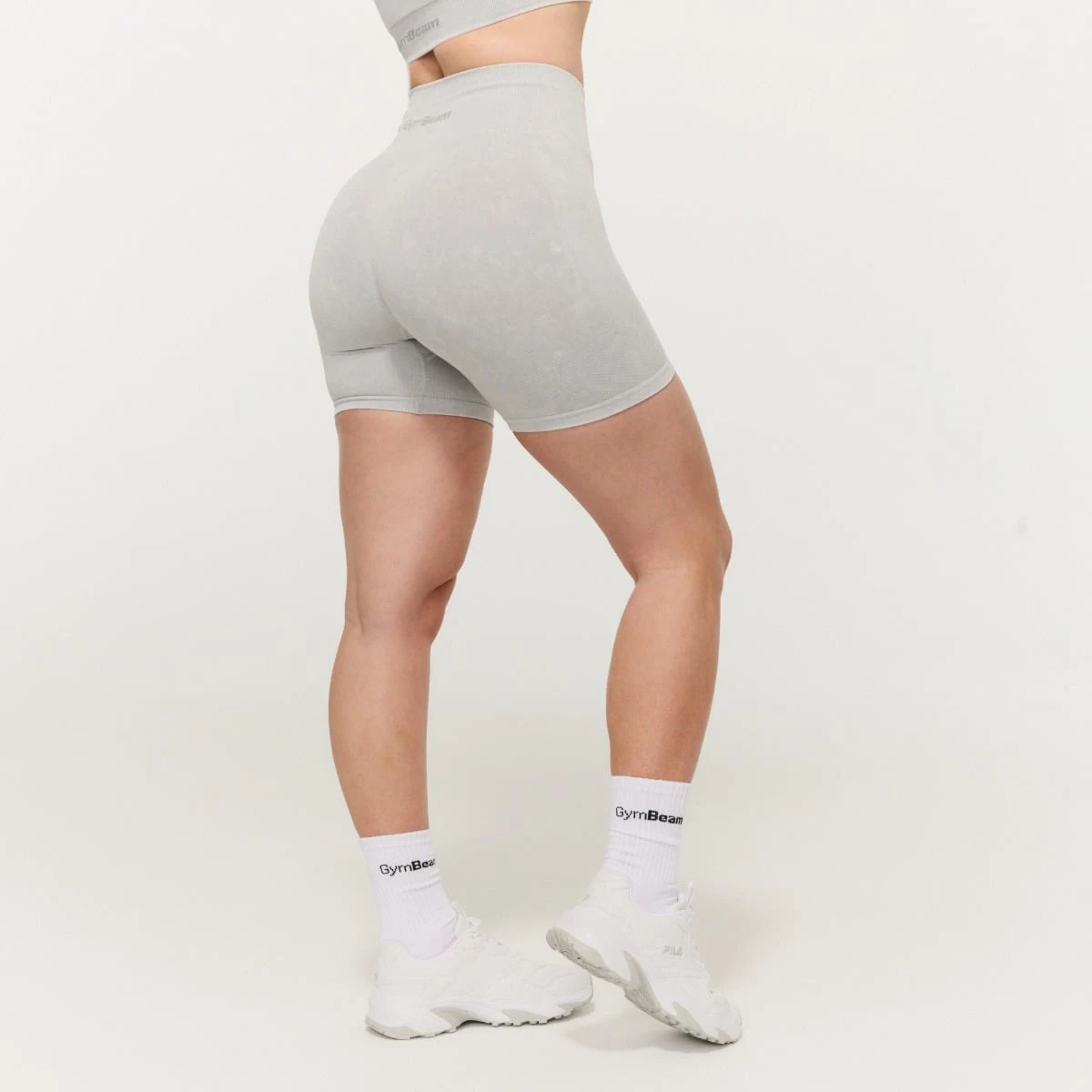 GymBeam Women‘s Lift Seamless Shorts Grey - Rozmiar: S | Kolor: Szary | Waga: 0,11 g | Opakowanie: 80 · záber 1