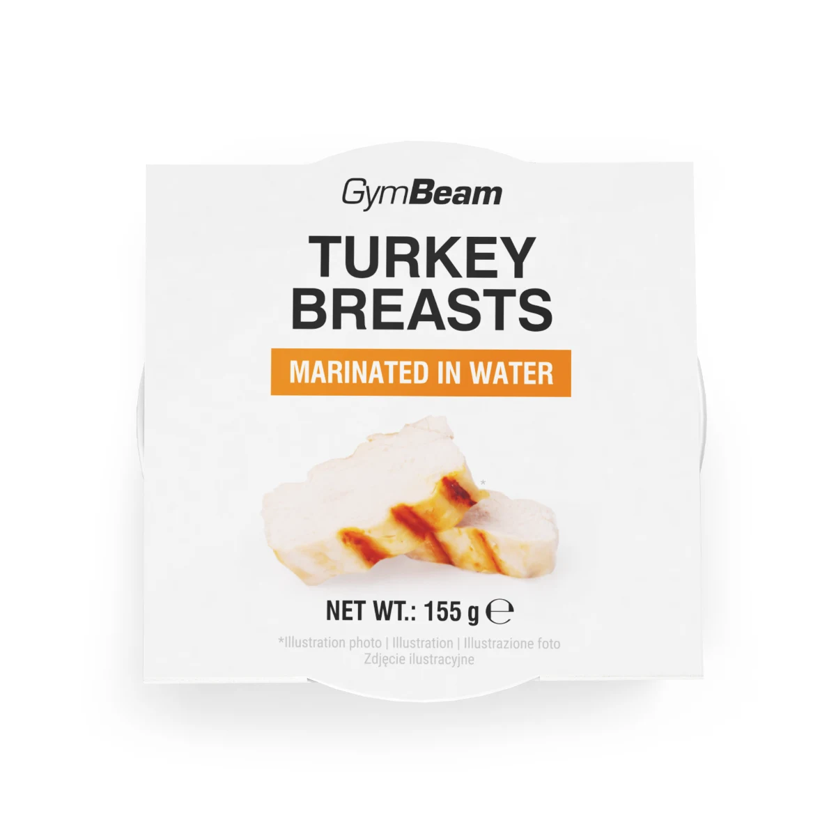 GymBeam Turkey breasts marinated in water - Waga: 0,155 g | Opakowanie: 155 g · záber 1