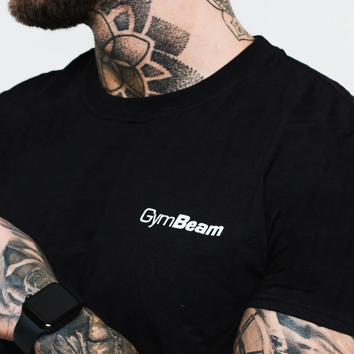 GymBeam Koszulka Basic Black - Rozmiar: XL | Kolor: Czarny | Waga: 0,18 g | Opakowanie: 72 · záber 3