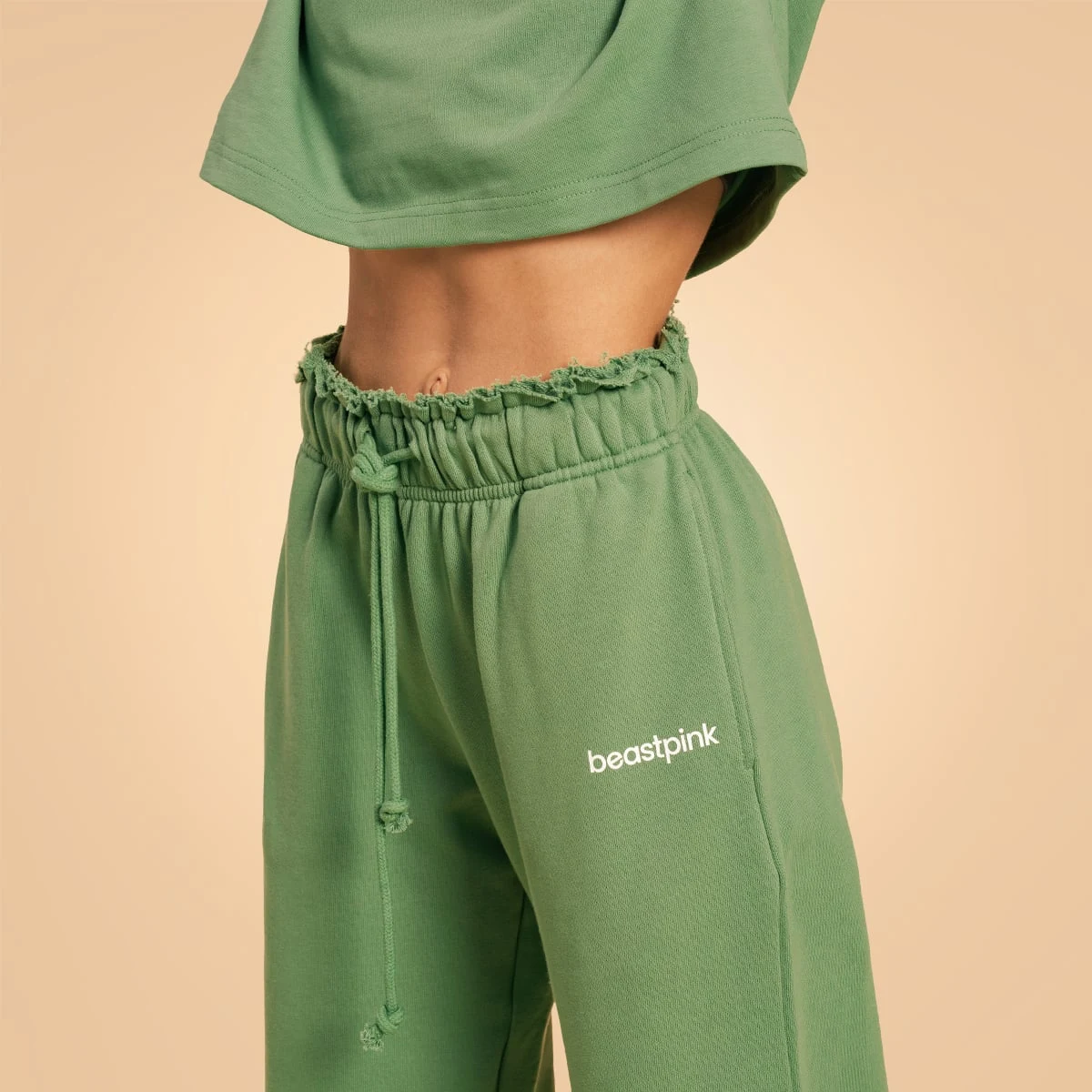 BeastPink Women‘s Serenity Joggers Olivine - Rozmiar: L | Kolor: Zielony | Waga: 0,72 g | Opakowanie: 34 · záber 3